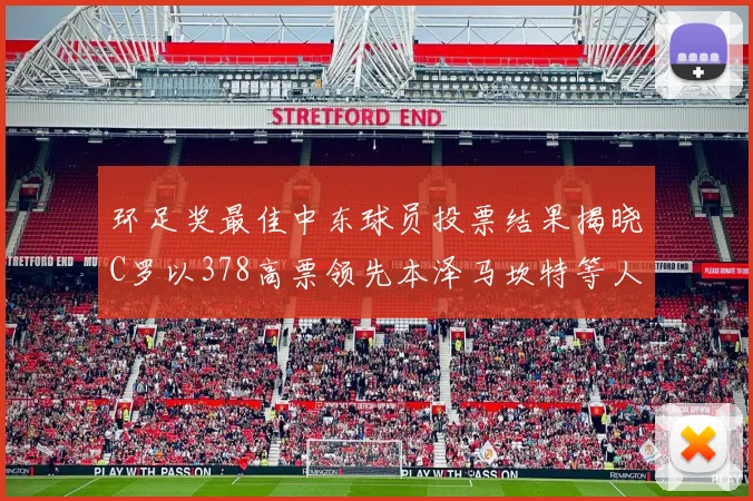 环足奖最佳中东球员投票结果揭晓C罗以378高票领先本泽马坎特等人